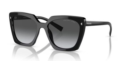 Prada 23ZS 54 1AB5W1 Sonnenbrille Schildkröte Schwarz/Grau Polarisiert Farbverlauf