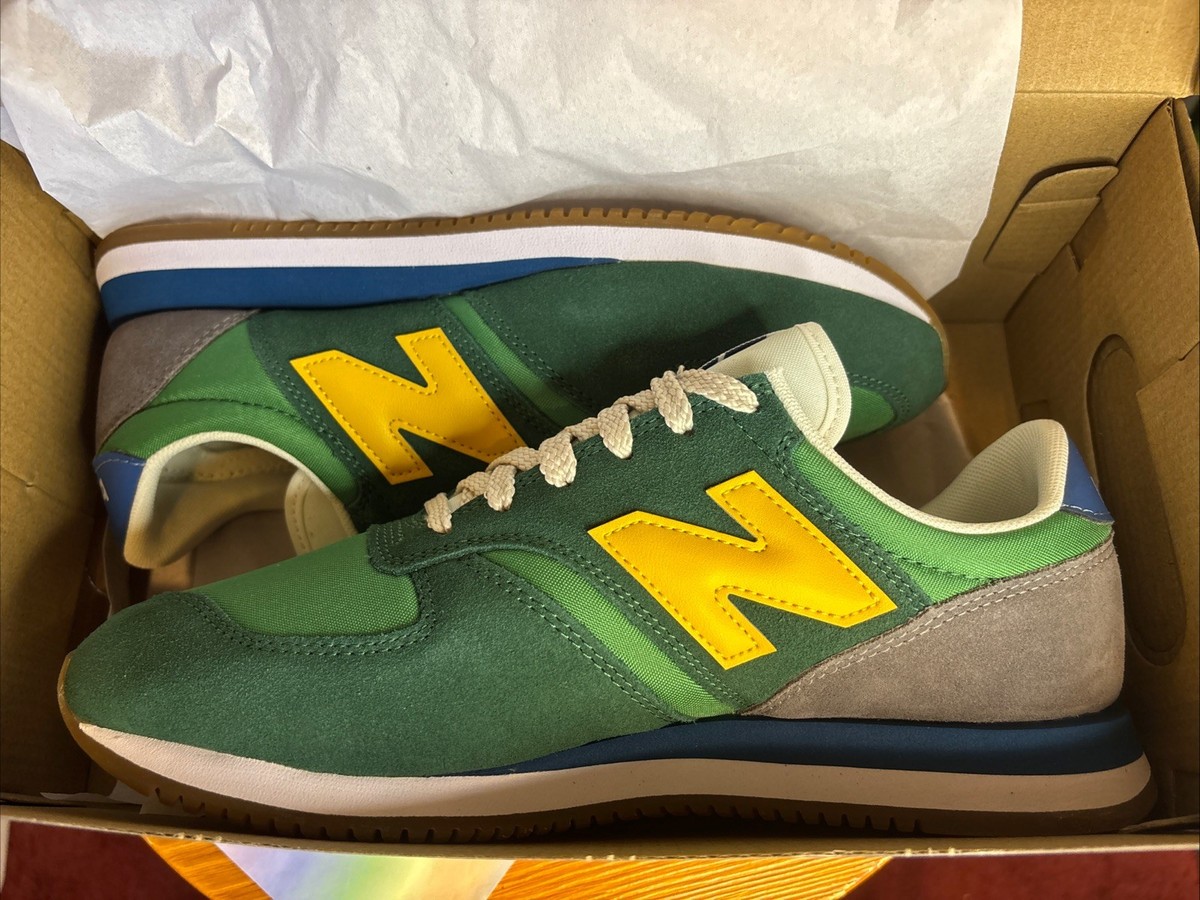 NEW! RARE! NEW BALANCE 420 UL420v2 GREEN YELLOW MENS SIZE 7.5 