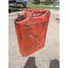 Vintage Usmc 5 Gallon Jerry Can Red Steel Military Can Dot-5l 1980
