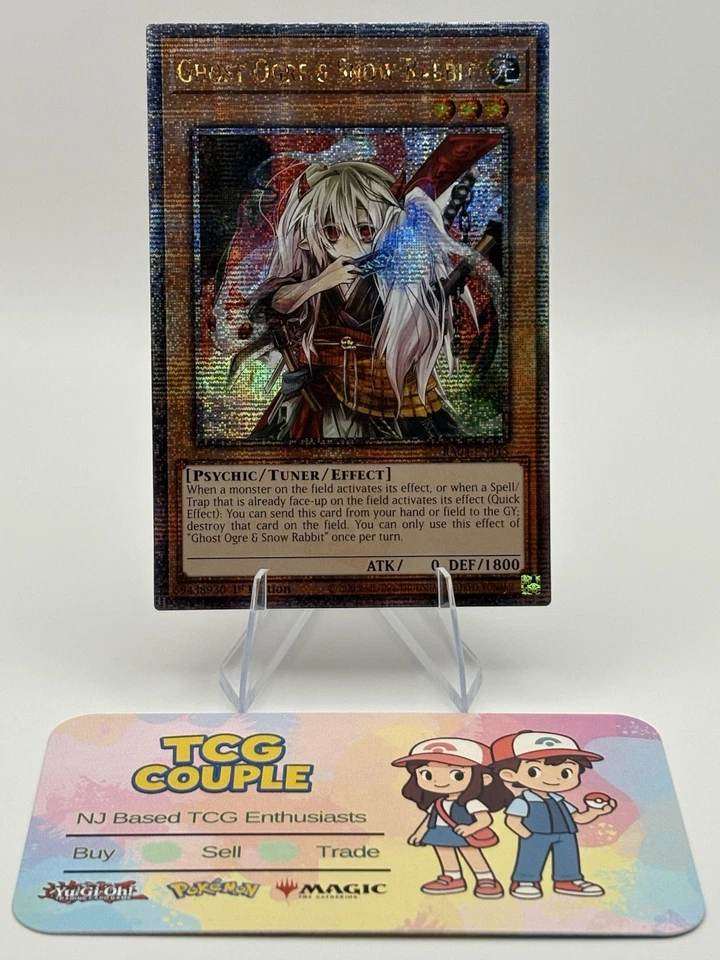 Ghost Ogre & Snow Rabbit (Quarter Century Secret Rare) RA04-EN015 Stampede NM  - Image 3 of 3