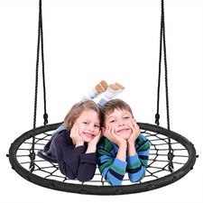 Nest Swing 100cm Fits 2 Kids Giant Garden Rope Spider Net Seat Tree Outdoor Disc