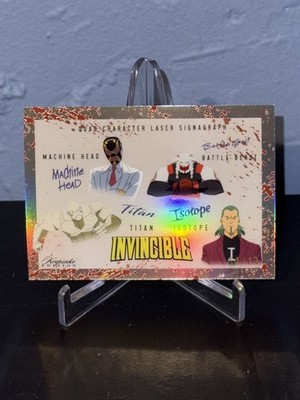 Invincible Season 1 #444 Blood Splatter 4/13 Quad Villain Signagraph Holo