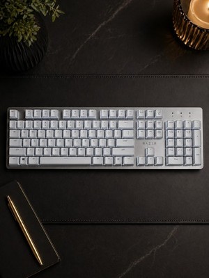 Razer Pro Type Ultra White Wireless Mechanical Gaming Keyboard with 