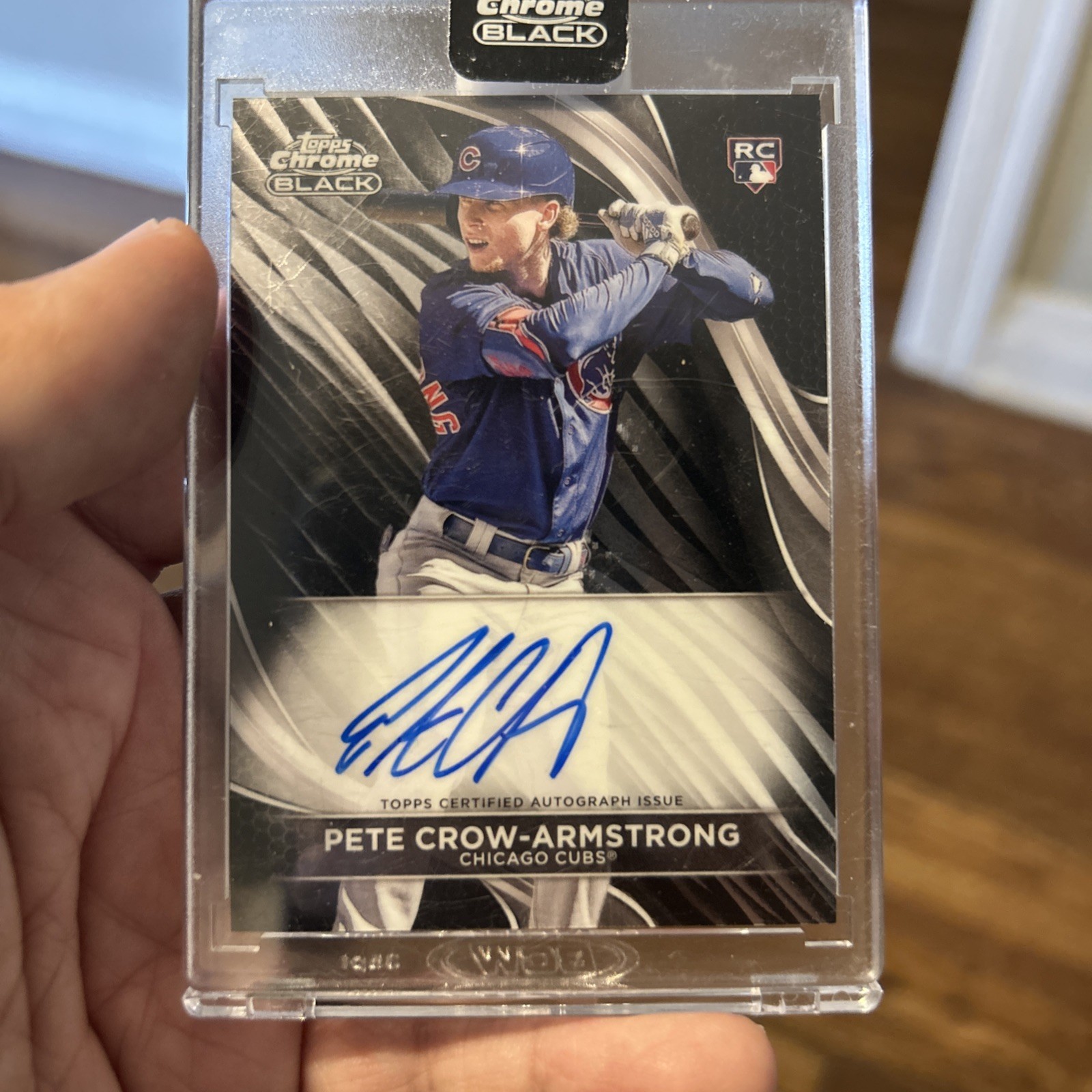 2024 Topps Chrome Black - Autographs Pete Crow-Armstrong #CBA-PC (AU, RC)