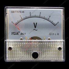 AC 5V Analog Voltmeter Panel Pointer Volt Voltage Meter Gauge 85L1 0-5V AC