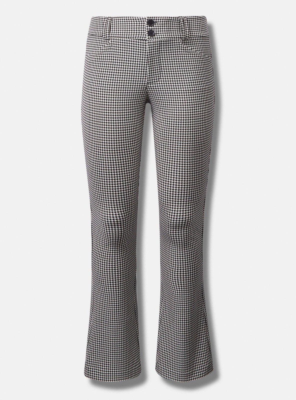 Torrid Trouser Boot Studio Luxe Ponte Mid-Rise Pant Black White Plus 22R #G01249