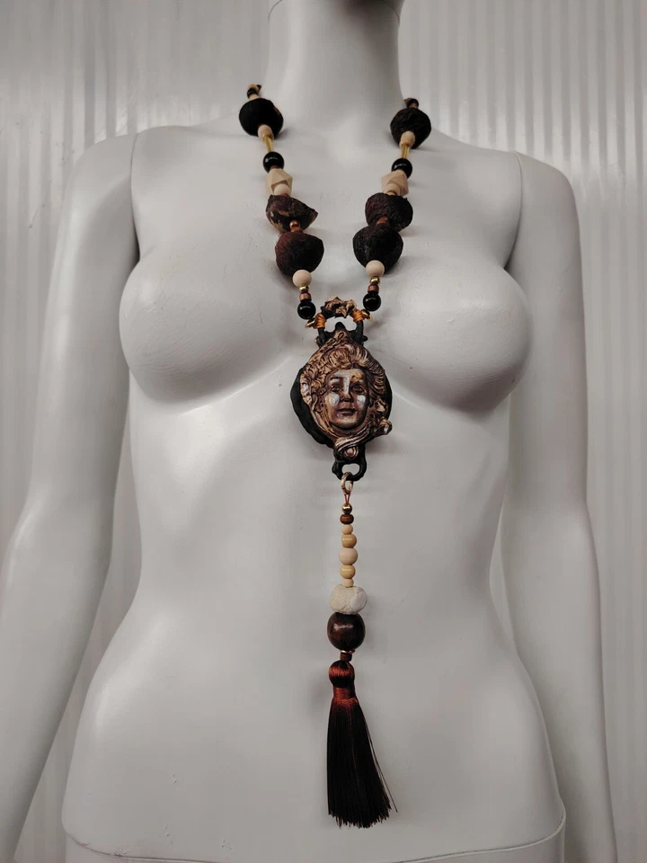 Colar de joias de luxo pingente animal elefante Senhor Ganesha deus hinduísta - Imagem 4 de 4