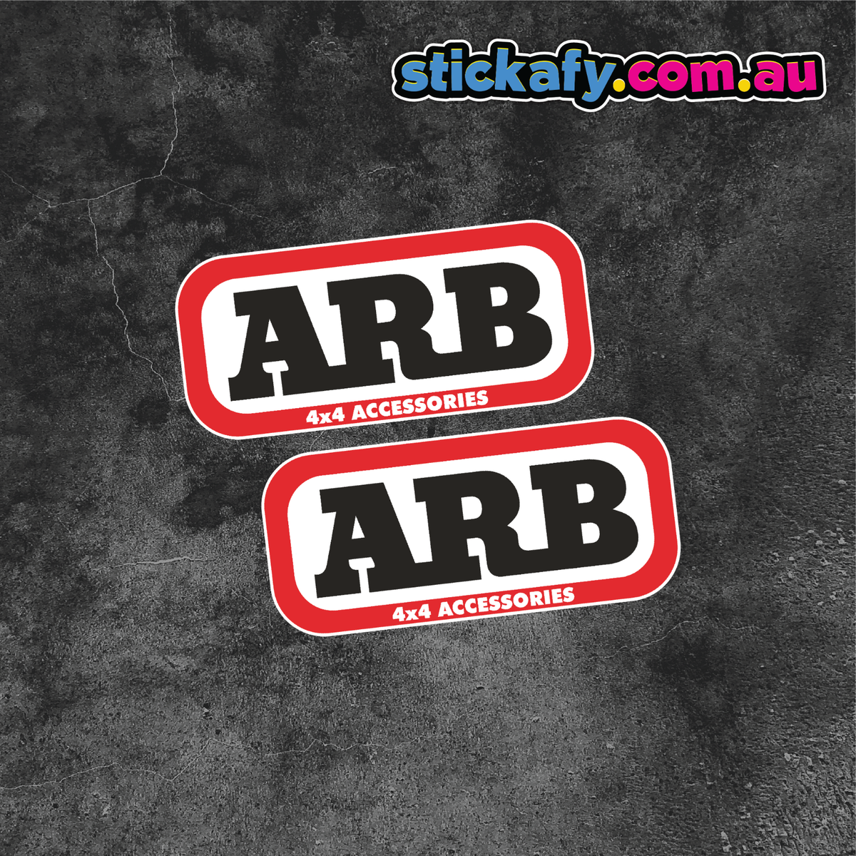 ARB Accessories 2x Stickers - Decal Safety Funny Joke Boat 4x4 4wd