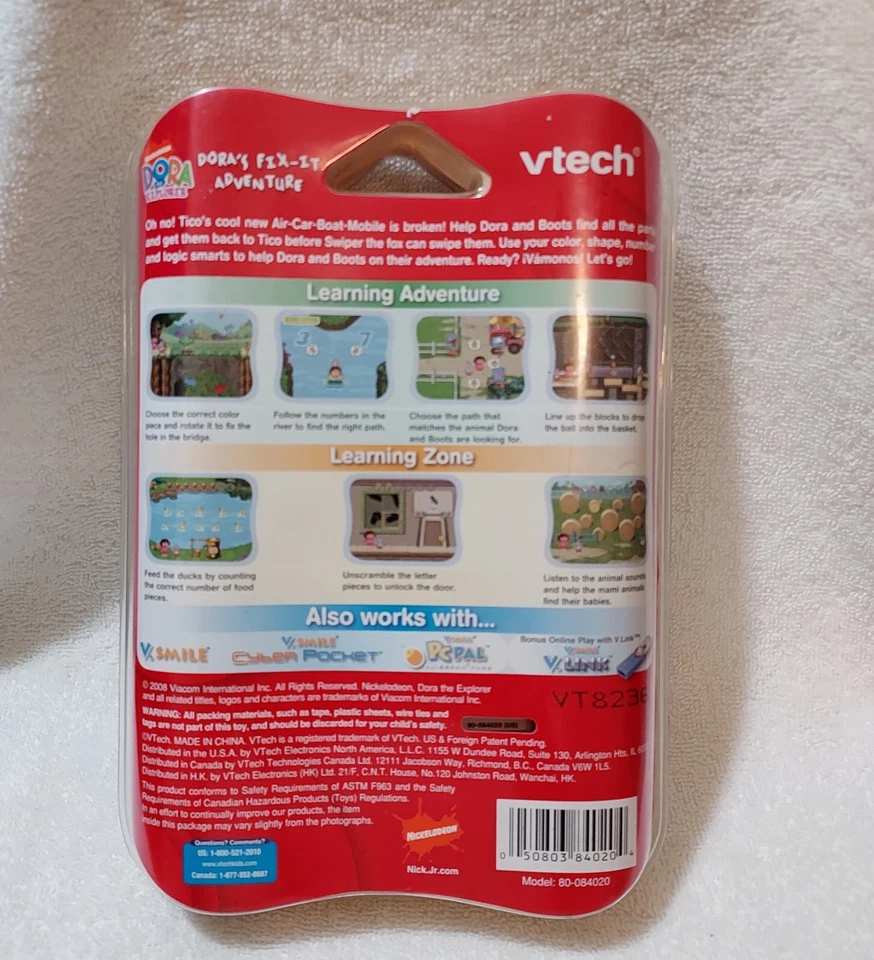 Vtech V.Smile V-Motion Nick Dora's Fix It Adventure Active Learning System New - Image 2 of 3