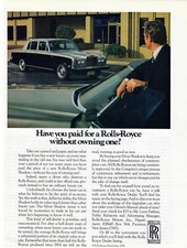 1974 Rolls Royce Silver Shadow Print Ad Vintage Luxury Car Advertisement