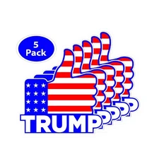 5-Pack Refrigerator Magnets - Trump Thumbs Up Donald Trump For President 2020