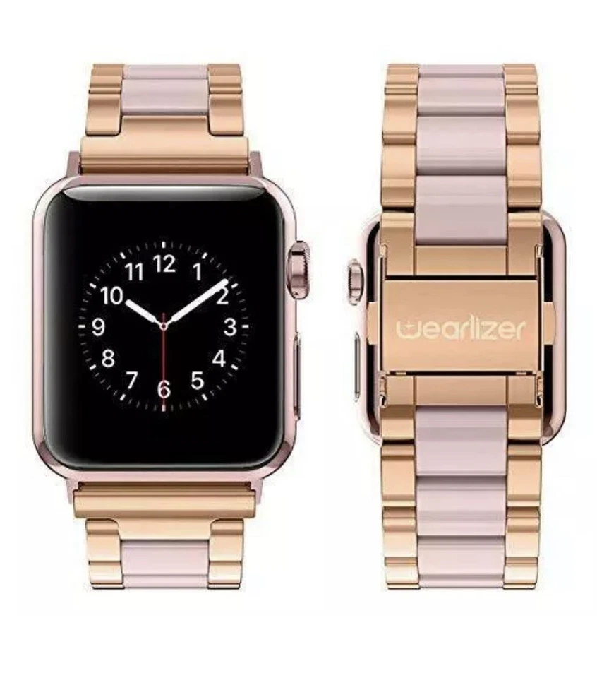 For Apple Watch Bands Wearlizer Fashion Metal Wristbands Replacement Iwatch S... - Image 2 of 3