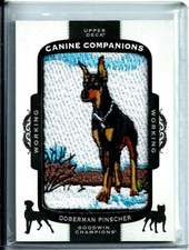 2017 Upper Deck Goodwin Champions Canine Companions CC-47 Doberman Pinscher Dog