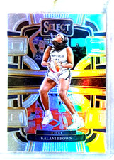 Kalani Brown 2024 Panini Select WNBA Silver Prizm Card-#10 Dallas Wings