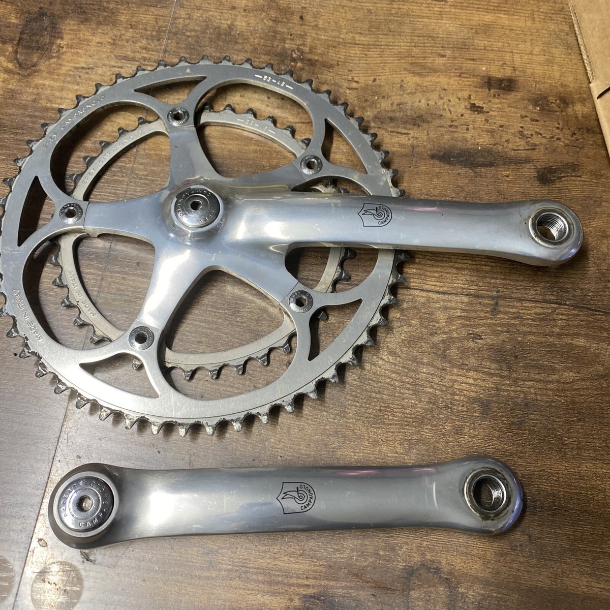 パーツ Campagnolo Record 170mm 53-39t Campagnolo Record 10 -Speed Crankset 53/39t Chainrings 175mm
