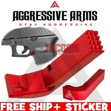 AGGRESSIVE ARMS ROCK'N RED EXTENDED Magazine Catch RELEASE GL0CK 20 21 29 30 36