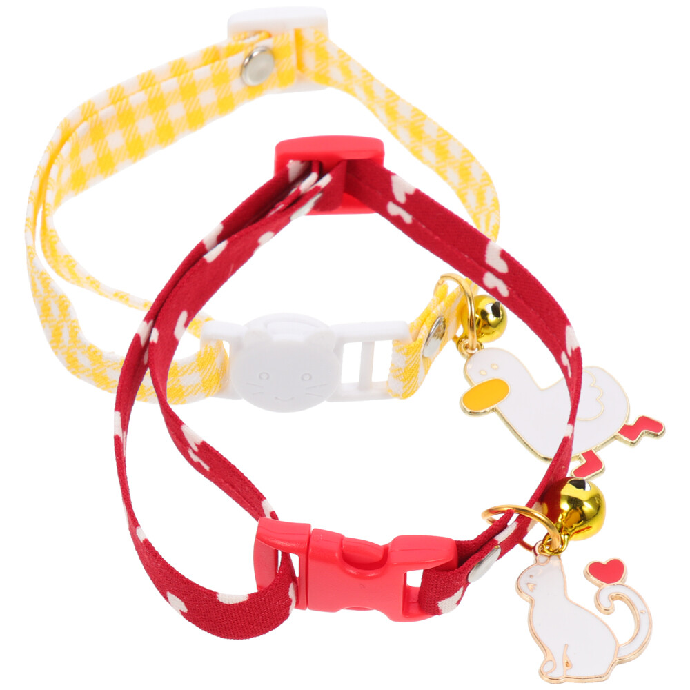 10 Pcs Cat Collar Boys Accessories Cute Collars with Bells Pet eBay