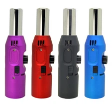 Ever Tech Butane Refillable Cigar,Cigarette,Cooking, Windproof Touch Lighter