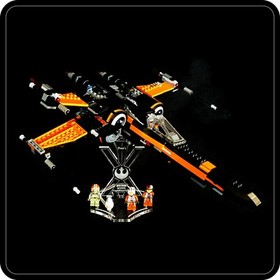 Display stand angled + slots for 75102 Poe's X-Wing Fighter (Star Wars-Lego)