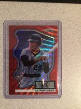 2022 Prizm Rod Carew Old School Red Wave 25/99