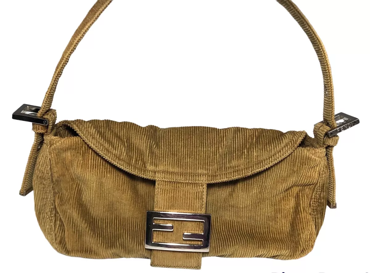 Vintage Brown Corduroy Fendi Baguette: The perfect fall bag