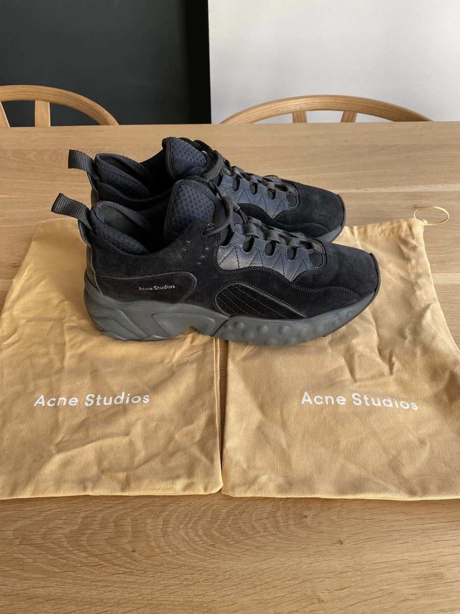 Acne studios black manhattan sneakers sales