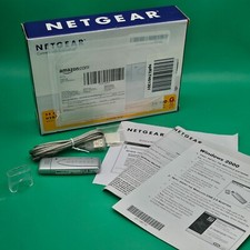 Netgear WG111 v2 Wireless G USB Adapter 54Mbps Silver OPEN BOX No CD Tested