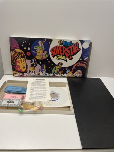 1973 K-tel Superstar Rock N Roll Music Board Game Complete With Record Vintage - Picture 2 of 8
