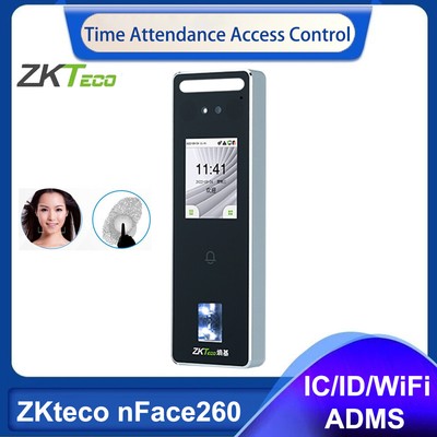 ZKTeco nFace260 Fingerprint Facial Recognition Time Attendance Control System