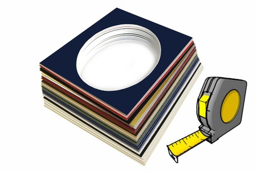 Custom Oval Size Picture Photo Bevel Edge Mount up to A3 Size (297 x 420mm) - Picture 10 of 24