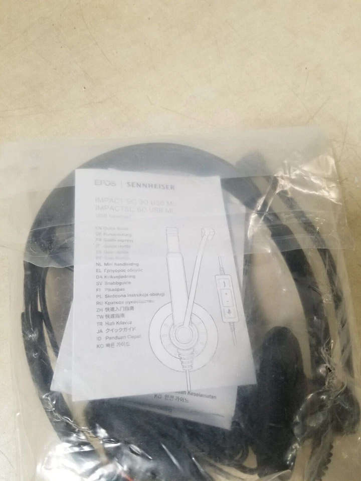 EPOS Sennheiser SC 60 USB ML Headset 840064403528 - Image 2 of 3