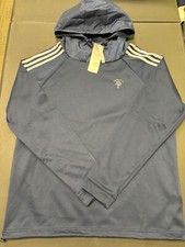 NWT MEN'S ADIDAS COLD READY HOODIE, SIZE: L, COLOR: COLLEGIATE NAVY M2 