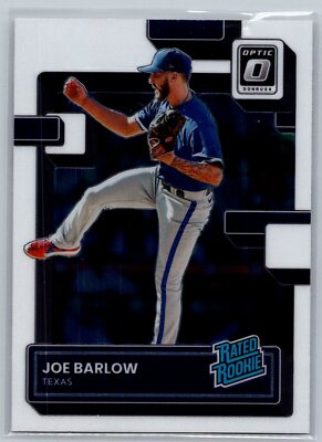 2022 Optic Rated Rookie Baseball #96 Joe Barlow RC Texas Rangers