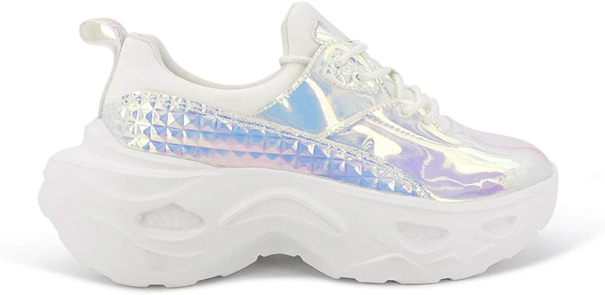 Buy Catwalk White Holographic 2-Toned Sneakers Online at Best Prices in  India - JioMart.