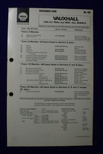 VAUXHALL VIVA HC 1159 1600CC MODELS SHELL LUBRICATION SERVICE GUIDE CAR No.193