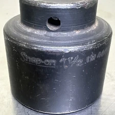 SNAP ON 1/2" Drive Shallow 6 point Impact 1-1/2" Socket  IM480 USA Vintage