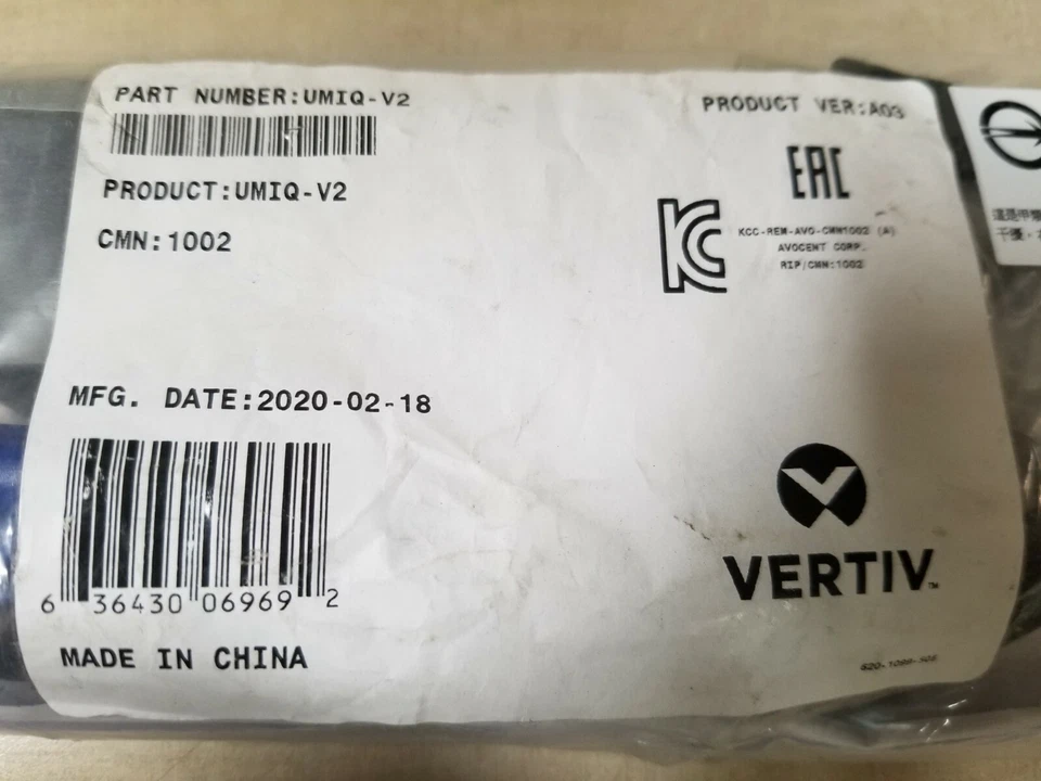 Vertiv-A-Digital Products Umiq-V2 Um Kvm Module Vga Rj45 Plus Sp Dual - Image 2 of 4