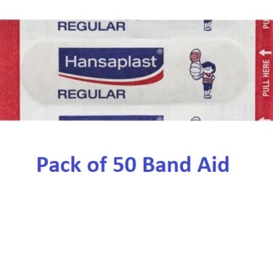 Pack of 50 Hansaplast Regular Antiseptic Ventilated Plaster Band Aid Free Ship