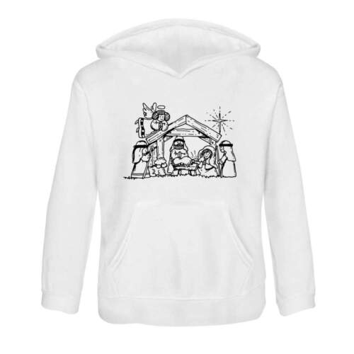 'Christmas Nativity' Children's Hoodie / Hooded Sweater (KO026922) - Afbeelding 1 van 15