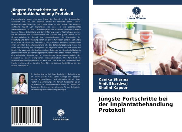 JüNgste Fortschritte Bei Der Implantatbehandlung Protokoll | Buch | 978620394157-image