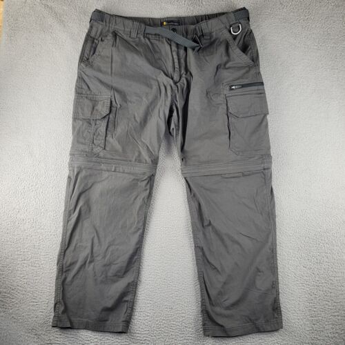 BC Clothing Pants Mens 2XLx30 Gray Cargo Converti… - image 1