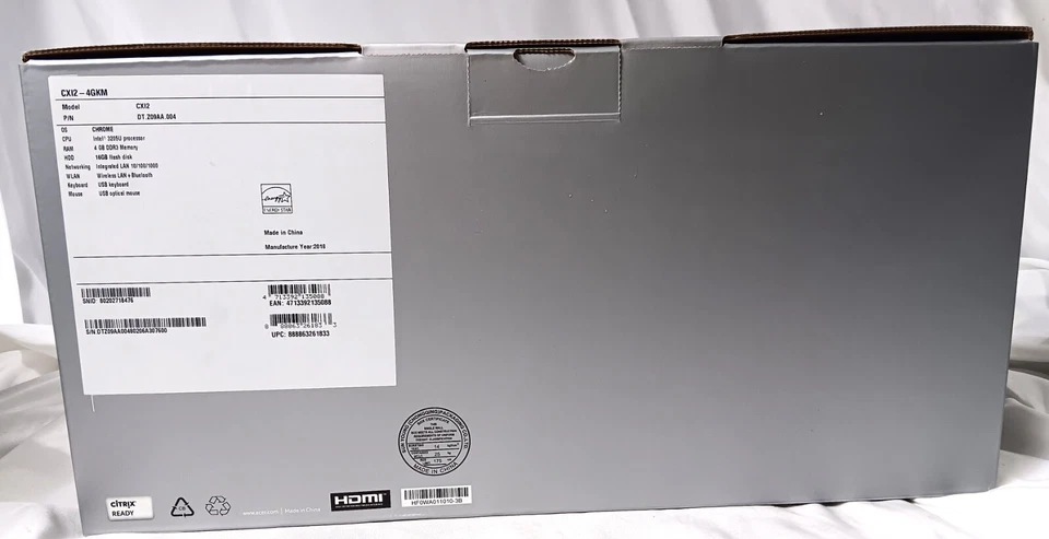 New Acer Chromebox CXI2-4GKM 4GB RAM 16GB SSD Desktop Black Keyboard & Mouse - Image 2 of 4