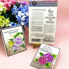 to My Special Grandma Greetings Clear Stamps for Handmade Card Making Scrapbooki