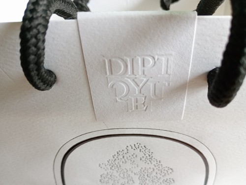 Original Diptyque Paris Empty Carrier Gift Bag with Three Scent Tester Swabs - Picture 5 of 6