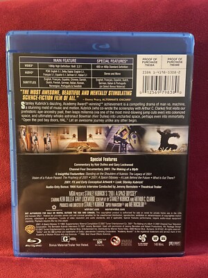 2001 A Space Odyssey Movie BLU-RAY By Stanley Kubrick +