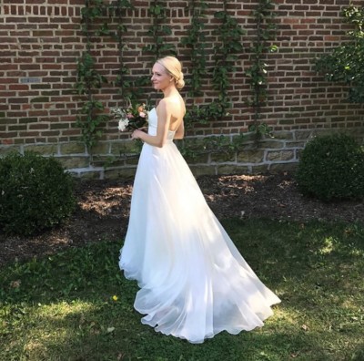 romona keveza strapless wedding dress