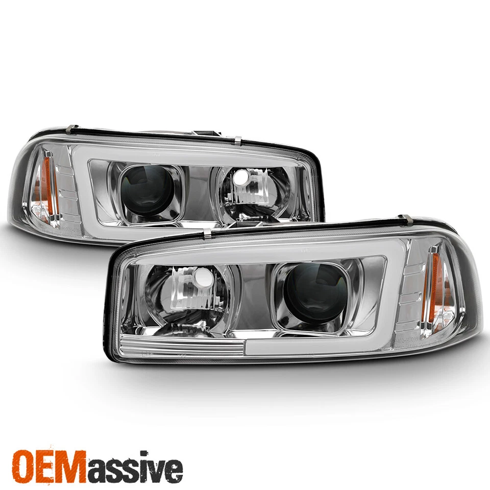 Faros proyectores LED tubo Yukon XL para 99-06 GMC Sierra 1500 2500 HD 3500 | Foto 2 de 4