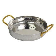 Stainless Steel Hammered Serving Balti Dish/ Pan/Bowl Meat, Rice, Curry, Chips