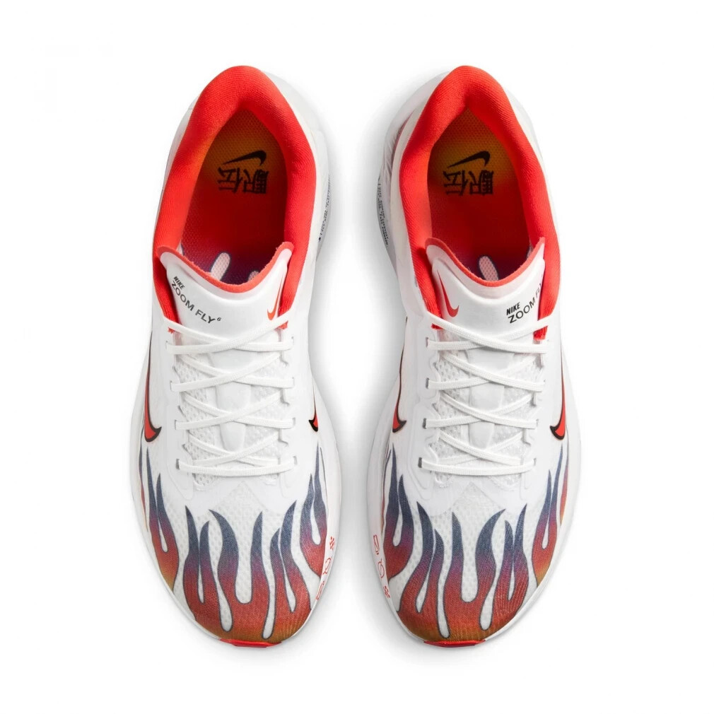NIKE Zoom Fly 6 Premium HQ3498-100 White Black Red Road