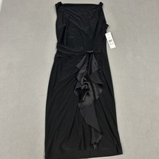 Lauren Ralph Lauren Evening Black Dress Women  s Size 10 V Back Elegant MSRP 180